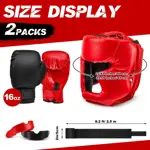 Kit De Boxeo Kanayu WAE-Kanayu-1738 Guantes 16 oz Y Cascos 14 Piezas