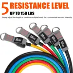 Bandas Resistencia Asas Ancla Puerta Hshbxd 5pcs 150 lbs
