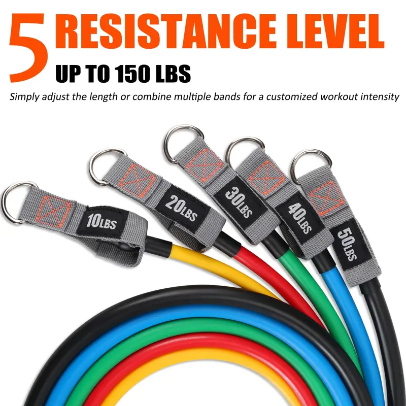 Bandas Resistencia Asas Ancla Puerta Hshbxd 5pcs 150 lbs