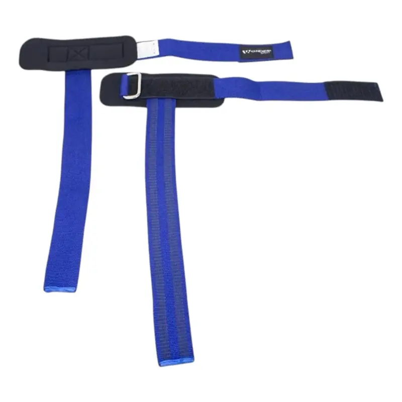 Correas De Levantamiento Con Soporte De Muñeca Azul