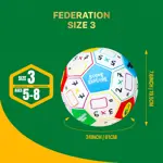 Pelota de Fútbol Crayola Talla 3 para Niños Educativa con Multiplicación