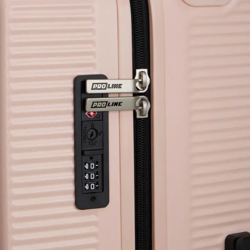 Valija Mediana Proline Policarbonato 24 Candado TSA Rosa VPP245D NS