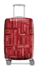 Funda Valija Cities Roja  Grande  