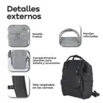 Mochila Cartera Boca De Pez Waggs Urbana Notebook 20L Rojo