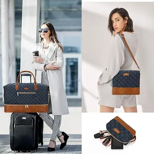 Bolsa de fin de semana para mujer, bolsa de viaje