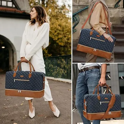 Bolsa de fin de semana para mujer, bolsa de viaje