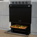 Cocina CD5602AN0 56x94x62cm - Gas Natural, Steam Clean, 4 hornallas, Plata