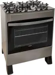 Cocina Gourmet 730 - 73cm, 5 Hornallas, Multigas, Silver