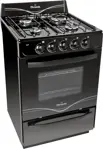 Cocina Bigas 5517F - 56cm, 4 Hornallas, Horno Easy Clean, Acero Inoxidable