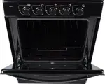 Cocina Bigas 5517F - 56cm, 4 Hornallas, Horno Easy Clean, Acero Inoxidable