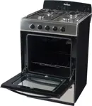 Cocina Bigas 5518F - 56cm, 4 Hornallas, Horno Easy Clean, Acero Inoxidable