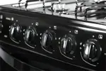 Cocina Multigas 5537 - 56cm, Encendido Eléctrico, Horno Easy Clean, Negro