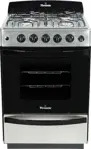 Cocina Multigas 5538 - 56cm, Encendido Eléctrico, Horno Easy Clean, Acero Inox