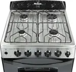 Cocina Multigas 5538 - 56cm, Encendido Eléctrico, Horno Easy Clean, Acero Inox
