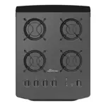 Cocina Multigas Siam 4 Hornallas 51cm Negro CSI-CM51NV