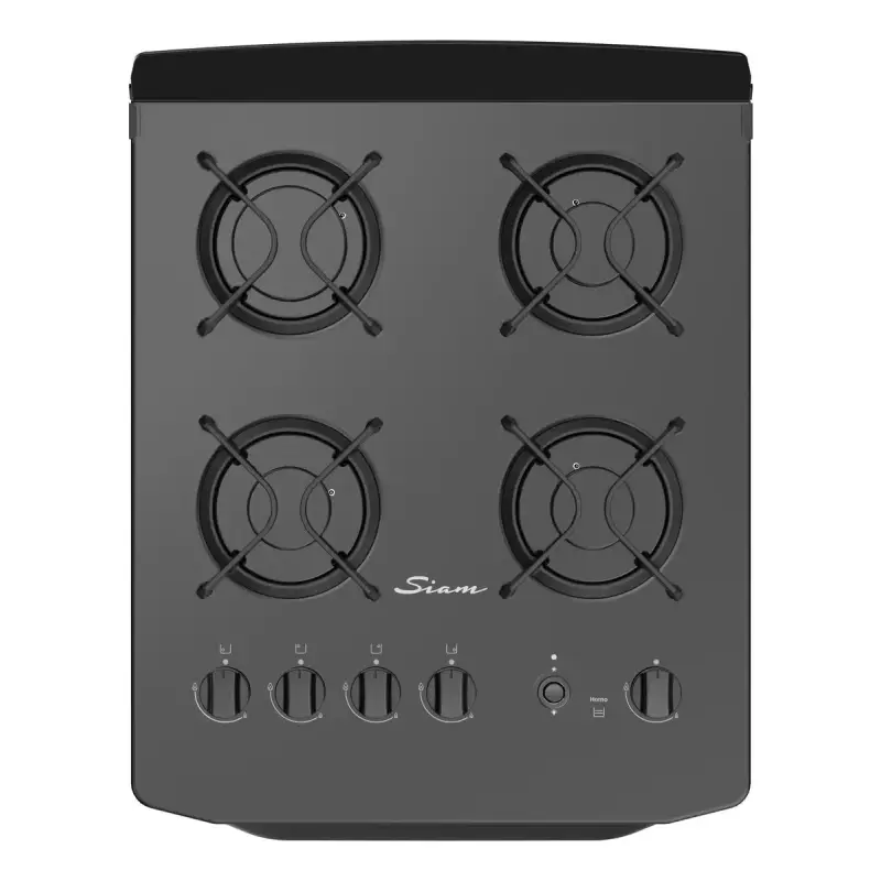 Cocina Multigas Siam 4 Hornallas 51cm Negro CSI CM51NV