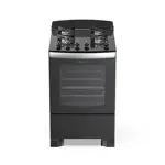 Cocina de Vidrio Templado Multigas Siam Negro CSI-CM056N-NS