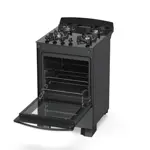 Cocina de Vidrio Templado Multigas Siam Negro CSI-CM056N-NS