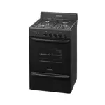 Cocina A Gas Longvie 12331g 56cm Grafito Cajón Parrilla