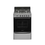 Cocina A Gas Longvie 12331x 56cm Inox Cajón Parrilla