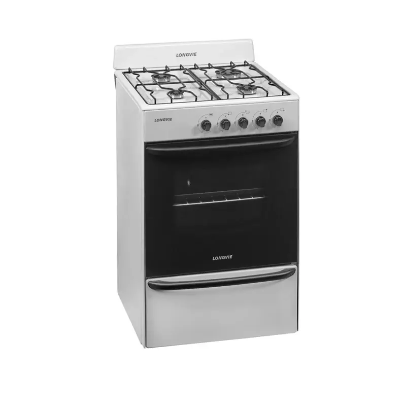 Cocina A Gas Longvie 12231b 56cm Blanca Cajón Parrilla