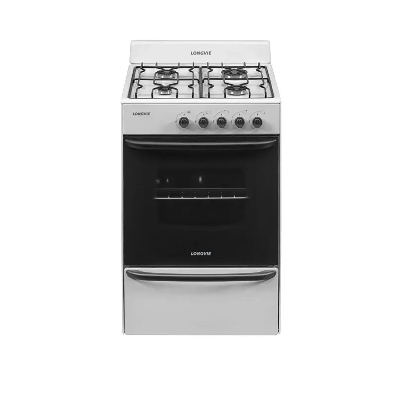 Cocina A Gas Longvie 12231b 56cm Blanca Cajón Parrilla