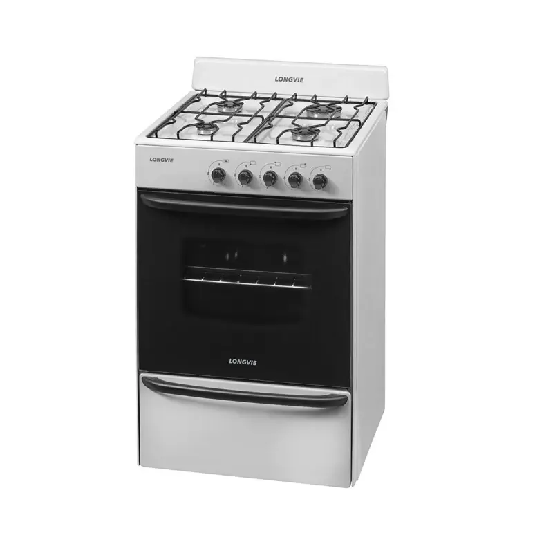 Cocina A Gas Longvie 12231b 56cm Blanca Cajón Parrilla