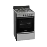 Cocina A Gas Longvie 12231x 56cm Inox Cajón Parrilla