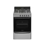 Cocina A Gas Longvie 12231x 56cm Inox Cajón Parrilla