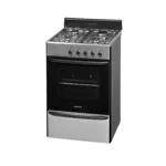 Cocina A Gas Longvie 12231x 56cm Inox Cajón Parrilla