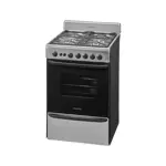 Cocina A Gas Longvie 13601xf 60cm Inox Cajón Parrilla