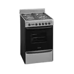 Cocina A Gas Longvie 13501xf 56cm Inox Cajón Parrilla