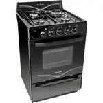 Cocina FLORENCIA 5517F Multigas Con 4 Hornallas Negro