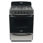 Cocina FLORENCIA 5518F Inoxidable Multigas Con 4 Hornallas
