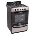 Cocina FLORENCIA 5518F Inoxidable Multigas Con 4 Hornallas