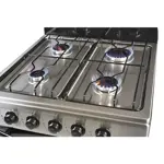 Cocina FLORENCIA 5518F Inoxidable Multigas Con 4 Hornallas
