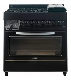 Cocina Cheff Glass Black 87 Cm 6 H...