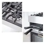 Cocina Multigas Maraldi Cheff Glass 87 Cm 6 Hornallas
