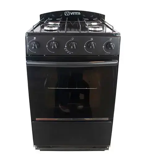 Cocina Vitta Multigas 52 Cm Puerta Y Respaldar De Vidrio