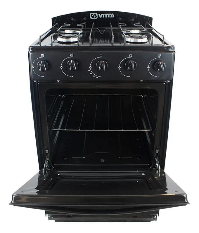 Cocina Vitta Multigas 52 Cm Puerta Y Respaldar De Vidrio