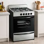 Cocina A Gas Longvie 13231xf 56cm Inox Cajón Parrilla Acero Inoxidable