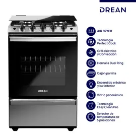 Cocina Multigas 56 Cm Inoxidable Co...
