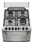 Cocina Electrolux 56dxq A Gas/eléctrica 4 Hornallas Plata