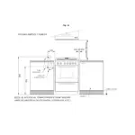 Cocina Domec CXCLV Reflex, Multigas, 60 cms, luz, encendido, acero inoxidable, espejada