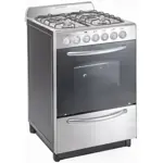 Cocina Domec CXULEV, Multigas, ancho 56 cms., luz, encendido eléctrico, acero inoxidable