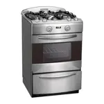 Cocina Next Line Domec CXNNFRV, multigas, ancho 56 cms, acero inoxidable