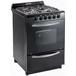 Cocina Multigas Domec CNUPLEV, ancho 56 cms. luz, encendido, negra