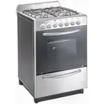 Cocina Domec CXULEV, Multigas, ancho 56 cms., luz, encendido eléctrico, acero inoxidable