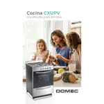 Cocina Domec CXUPV, 56 cms , acero inoxidable, multigas