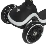 Monopatín plegable con luces LED Infanti negro